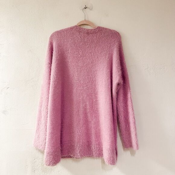 Show Me Your Mumu Cozy Forever Sweater in Pretty Pink Knit Medium - Picture 3 of 7